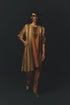 Beige Gajji Satin Jacket Set