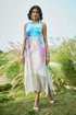 Flowy Blue & off white Radient Dress