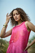 Flowy Gradient Printed Pink Dress