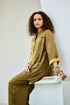 Yellow Green Linen Kurta Set