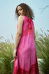Flowy Gradient Printed Pink Dress