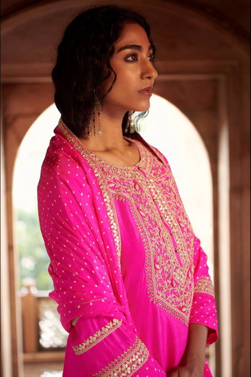 Bandhni Short Sharara