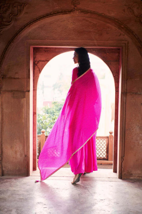 Bandhni Short Sharara