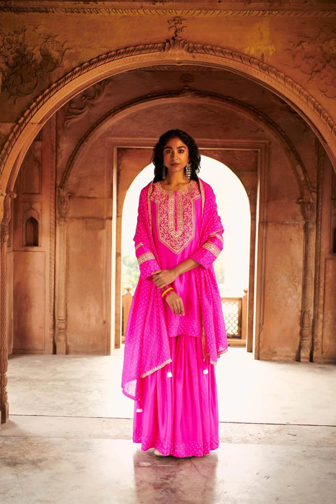 Bandhni Short Sharara