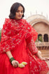 Anarkali With Heavy Jaal Dupatta