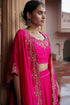 Embroidered lehenga cape set