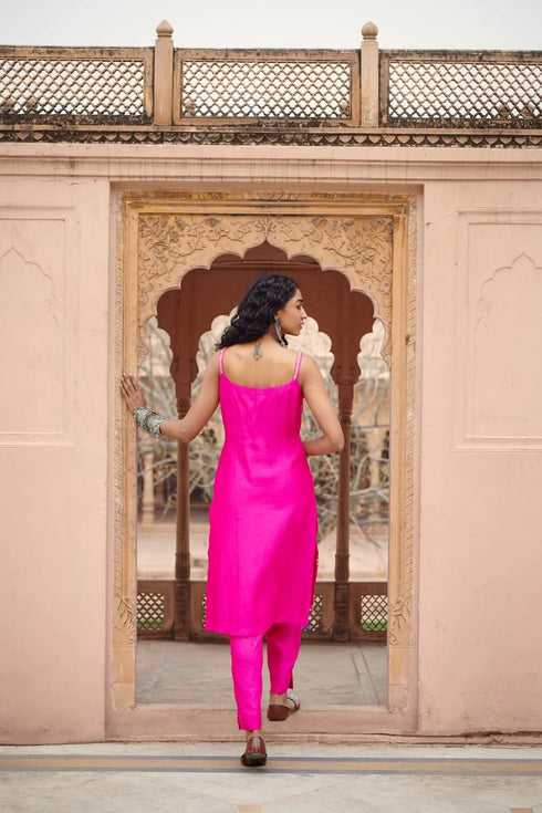 Sleeveless Chandbali suit