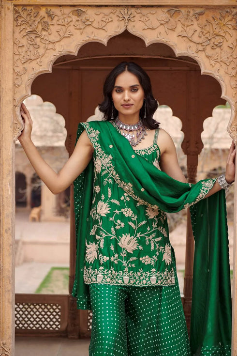 Sleeveless Lotus Sharara