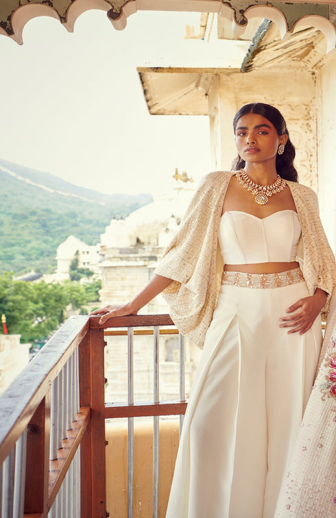 Ivory Palazzo Set