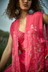 Embroidered Pink Jacket Pant Set