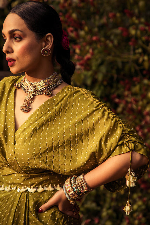 Kimono Bandhni Dress