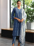 Swansea Kurta With Swansea Dhoti Pants With Dupatta