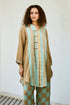 Linen Kurta Set With Checked Pants