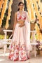 Off White Printed Lehenga Set
