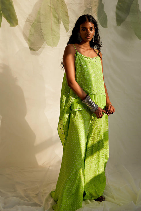 Spaghetti Bandhni Sharara Set