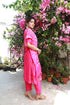 Embroidered Kurta Set With Leher Bandhni Dupatta