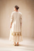Ivory Lucknowi Style Kurta With Gold Embellishment