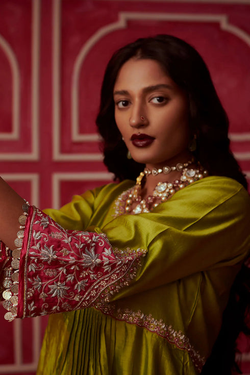 Leheriya Cross Yoke Suit