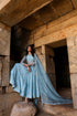 Vaayu Light Blue Heavy Koti Anarkali Set