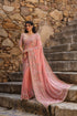 Vaayu Pink Jaal Saree Set