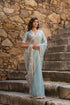 Vaayu Light Blue Phool Patti Saree Set