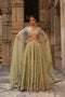 Vaayu Green Multicolor Phool Lehenga Set