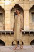 Vaayu Beige Phool Patti Kurta Set