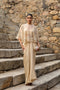 Vaayu Beige Cape Set