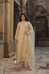 Vaayu Beige Buti Close Neck Kurta Set