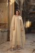 Vaayu Beige Buti Close Neck Kurta Set