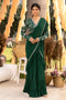 Green Frill Saree Set