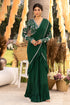 Green Frill Saree Set