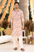 Nude Pink Floral Printed Kurta With Salwar