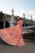 Red Puff- Sleeve Lehenga Set