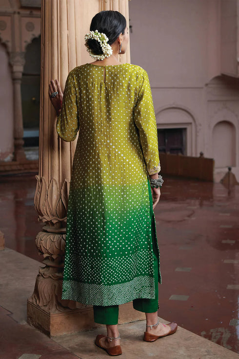 Ommbre Bandhni Suit