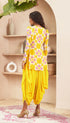 Ambre Yellow Tunic with Dhoti Pant Set