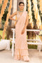 Nude Pink Solid Saree