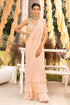 Nude Pink Solid Saree