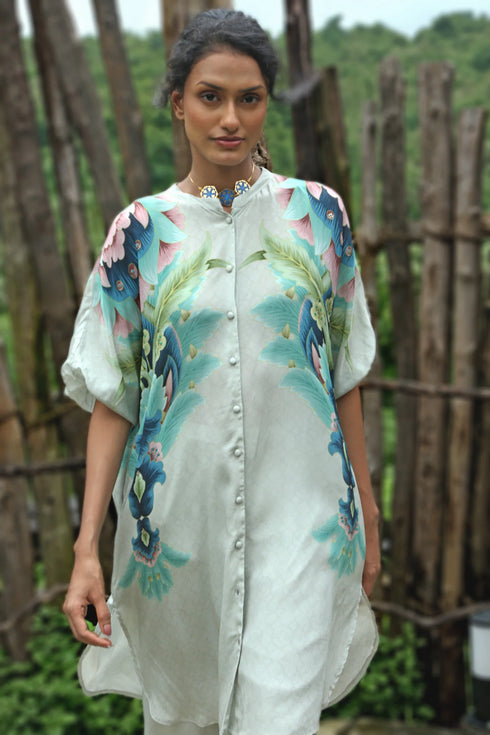 Grey Crepe Co-Ord Set