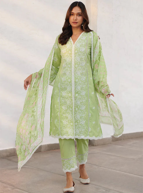 Chester Kurta With Chester Pants With Dupatta