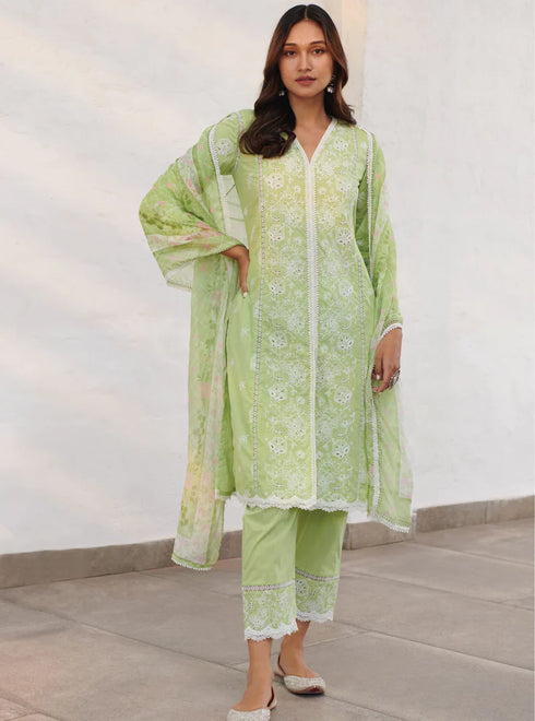 Chester Kurta With Chester Pants With Dupatta