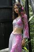 Pink Chinon Chiffon Pant Set