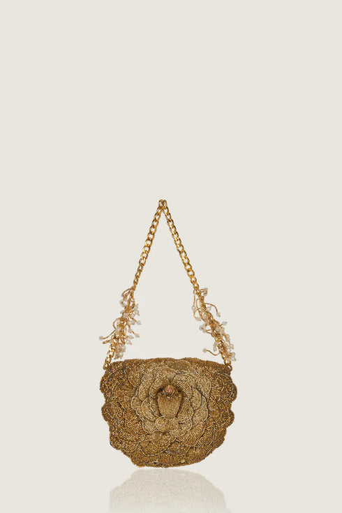 Coco Mini Beaded Sling – Gold