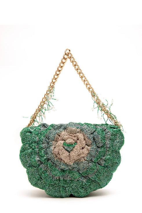 Coco Beaded Sling – Jade Green