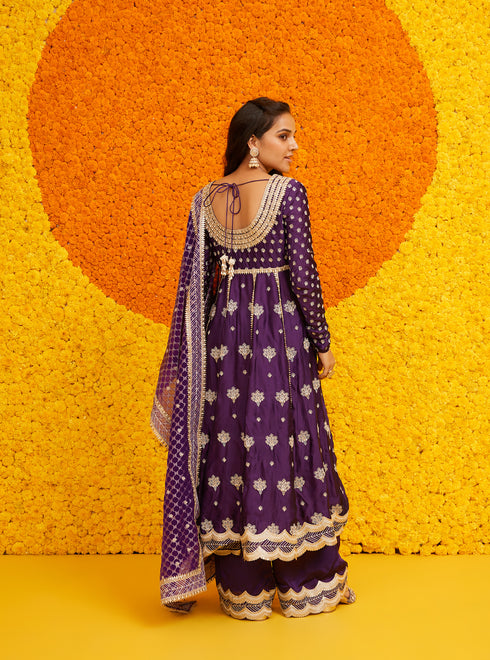 Palki Anarkali Set With Dupatta