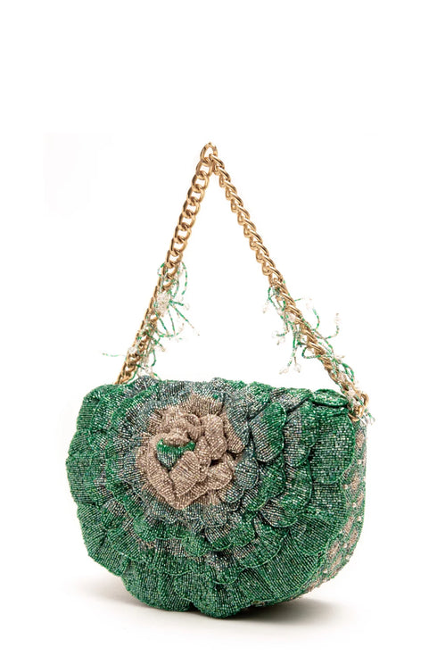 Coco Beaded Sling – Jade Green