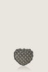 Isa Beaded Heart Clutch – Silver