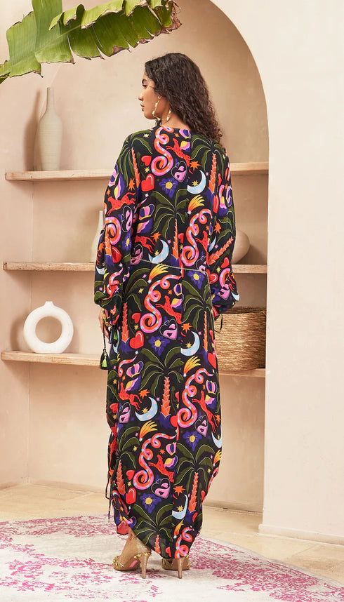 Leila Black Kaftan