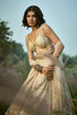 Off White Floral Lehenga Set
