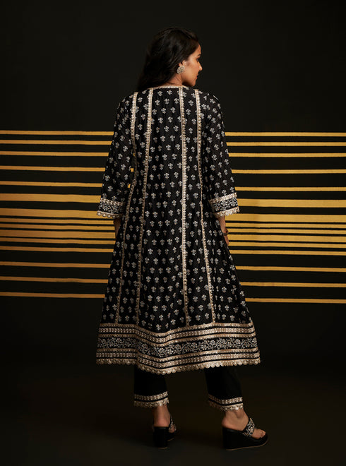 Patola Anarkali Kurta Set